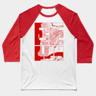 Belem, Brazil City Map Typography - Oriental Baseball T-Shirt